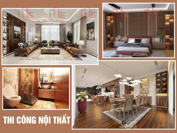 Thi công thiết kế nội thất biệt thự Cẩm Lệ Đà Nẵng uy tín