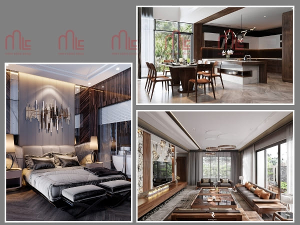 Thi công thiết kế nội thất biệt thự Hải Châu Đà Nẵng uy tín