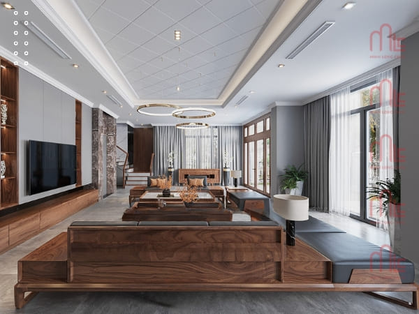 Thi công thiết kế nội thất biệt thự Hòa Cường Đà Nẵng uy tín